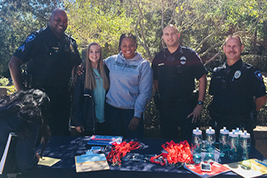 SGA with Police Officers